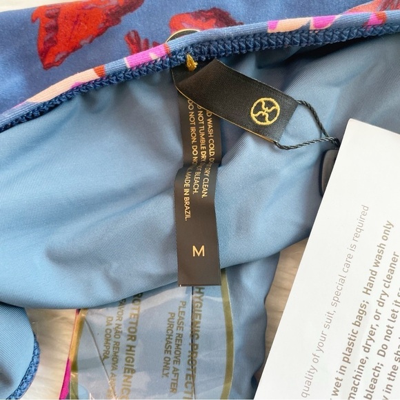 New Vix by Paula Hermanny Bikini Bottom in Tulum Basic Full Multi Floral Size M - Picture 4 of 6